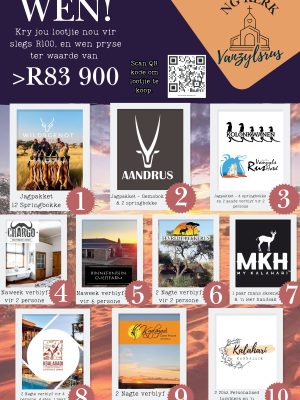 Wen pryse ter waarde van R83,000